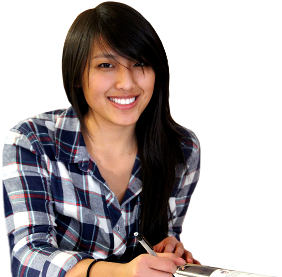 Photo of a smiling student